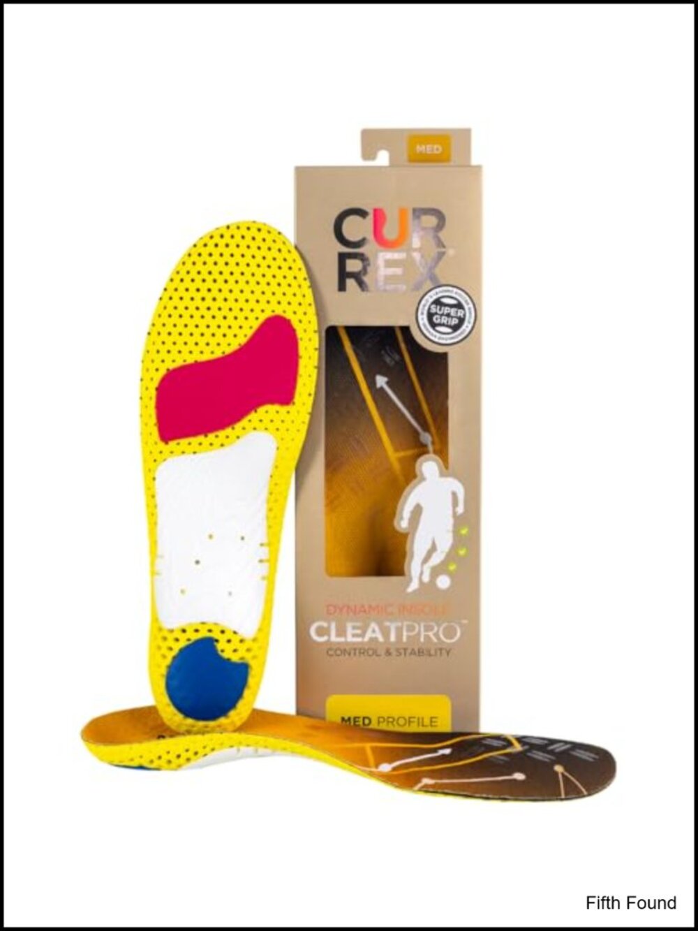 CURREX CLEATPRO Arch Support Insoles Shock Absorbing Comfort Cleats Soccer